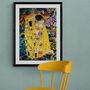 Klimt Kiss Graffiti Abstract Wall Art Print, thumbnail 5 of 5