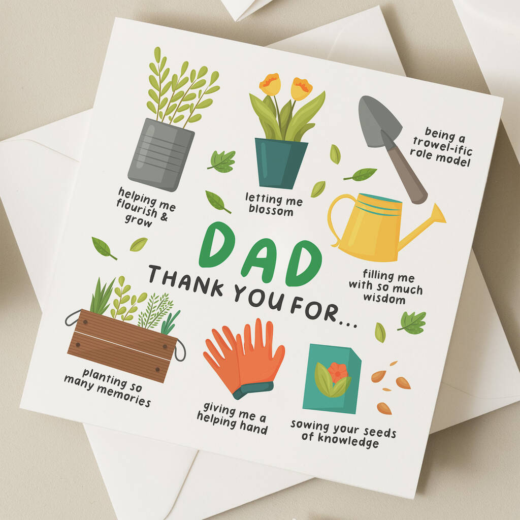 Gardening Dad Birthday Card