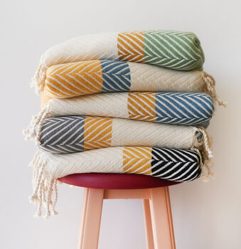 Handwoven Cotton Soft Throw, 3 of 10