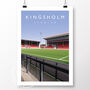 Kingsholm Stadium View From The Shed Gloucester Rugby Poster, thumbnail 2 of 6