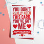 Bold Personalised Valentines Card, thumbnail 1 of 3