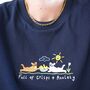 Crisps And Anxiety Embroidered T Shirt, thumbnail 8 of 9