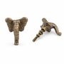 Regal Elephant Head Brass Cabinet Knob, thumbnail 1 of 9