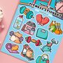 Fitness Sticker Sheet | Cute Stickers, thumbnail 4 of 5