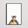 Turtle In Sunglasses Print, thumbnail 1 of 8