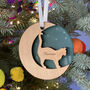 Starry Cat Personalised Christmas Decoration, thumbnail 1 of 5