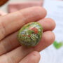 Unakite Crystal Tumblestone Gift With Pouch And Card, thumbnail 4 of 6