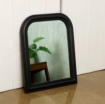 Black Wood Framed Beaded Mirror, 5 of 5