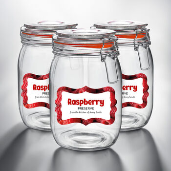 Glass Storage Jars With Vibrant Personalised Labels, 5 of 6