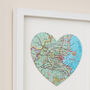 Three Custom Map Hearts Anniversary Wall Art, Large, thumbnail 8 of 12