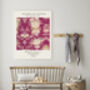 Vintage Flower Textile Art Print, thumbnail 3 of 3