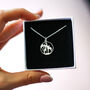 Giraffes Family Necklace In Sterling Silver, thumbnail 5 of 8