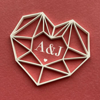 Personalised Initials Valentine's Day Card, 3 of 3