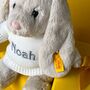 Personalised Steiff Hoppie Rabbit Medium Soft Toy, thumbnail 2 of 6