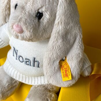 Personalised Steiff Hoppie Rabbit Medium Soft Toy, 2 of 6