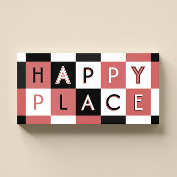 Happy Place Sign Personalised Print Gift, 6 of 10