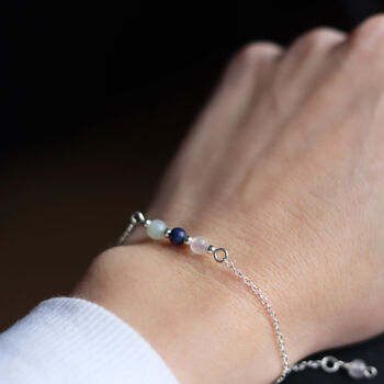 Semi Precious Gemstone 'Positive Vibes' Bracelet, 5 of 8