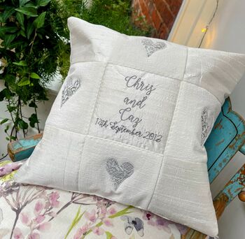 Silk Wedding Cushion, 9 of 9