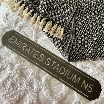 Emirates Stadium Metal Football Street Sign – Designed And Made In Britain, 2 of 9