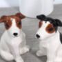 Jack Russell Terrier Ceramic Salt And Pepper Shaker Set, thumbnail 3 of 7