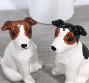 Jack Russell Terrier Ceramic Salt And Pepper Shaker Set, 3 of 7