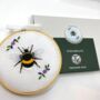 Bumble Bee Embroidery Kit, thumbnail 1 of 10