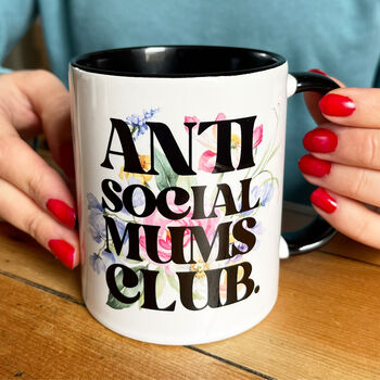 The Anti Social Mums Club Ceramic Mug, 4 of 4