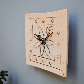 Bee Clock Ceramic Wall Tile, 4 of 7