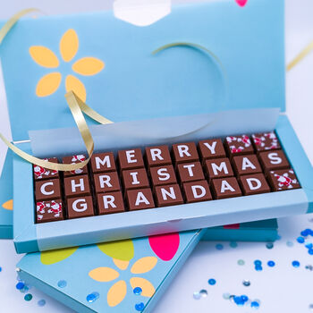 Personalised Grandpa Gramps Grandad Christmas Chocolate, 3 of 8