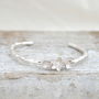 Hawthorn Blossom Bangle In Silver, thumbnail 1 of 4