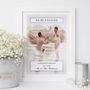 We’re Engaged Couples Photo Print Personalised Engagement Gift, thumbnail 1 of 6