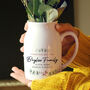 Personalised Christmas Flower Ceramic Jug Vase, thumbnail 1 of 4