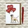 Bull Mastiff Valentine's Day Card, thumbnail 1 of 3