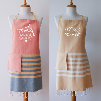 Personalised Tea Towel, Apron, Gift For Couples, 10 of 12