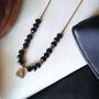 Black Crystal Round Zircon Mangalsutra Necklace, thumbnail 3 of 8