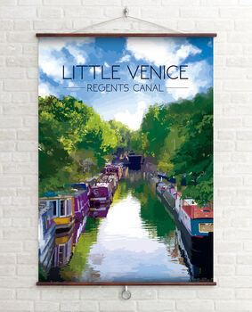 Little Venice Regents Park Travel Poster Art Print, 2 of 6