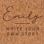 Personalised 'Write Your Story' Vegan Cork Notebook, thumbnail 6 of 7