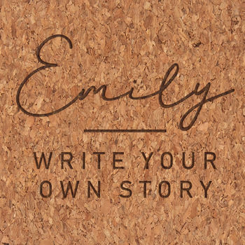 Personalised 'Write Your Story' Vegan Cork Notebook, 6 of 7