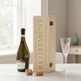 Personalised Engraved Retirement Hinged Bottle Gift Box, thumbnail 1 of 3