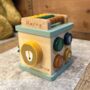 Personalised Wooden Activity Cube Gift For Baby, thumbnail 1 of 4