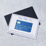 Personalised Free Pass Credit Card Birthday Card, thumbnail 1 of 3