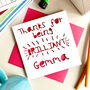 Personalised Brilliant Teacher Thank You Card, thumbnail 2 of 4