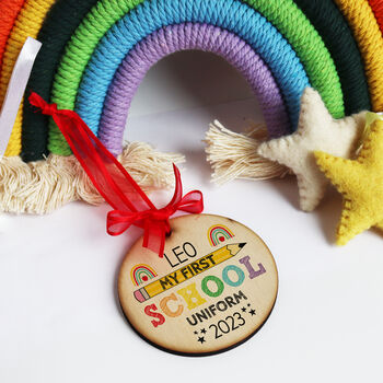 First School Uniform Wooden Tag, 10 of 11