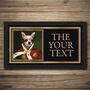 Personalised Bar Runner And Coasters Dog House Royal, thumbnail 3 of 8