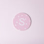 G Decor Alphabet Polka Dot Ceramic Anti Slip Coaster, thumbnail 5 of 10