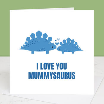 Mummysaurus Mother's Day Card With Colour Options, 3 of 3