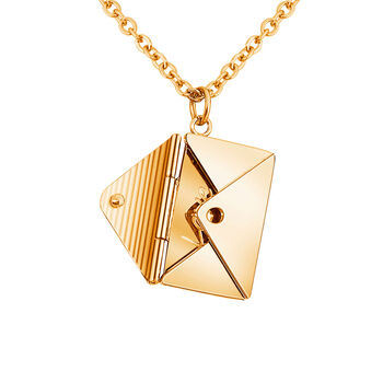 Envelope Pendant Necklace With A Secret Message, 5 of 8
