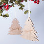 Personalised Gold Christmas Tree Bauble Decoration, thumbnail 2 of 7