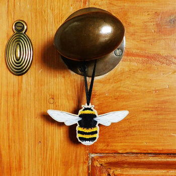 Bumblebee Wooden Hanging Decoration, 2 of 5
