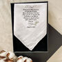 Wedding Gift For Parents, Handkerchief For Mum And Dad, thumbnail 3 of 6